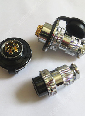 航空插头GX25 DF25 M25 2芯3芯4芯5 6芯7芯8芯10芯12芯 插座 法兰