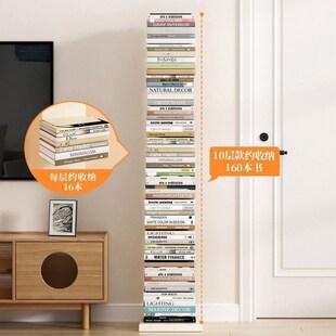 速发家用收纳架书架落易置物靠简地角落铁艺立式书柜架墙