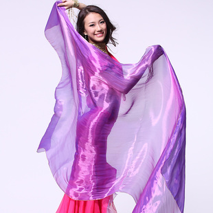 1.彩m 舞台效果强211 速发南韩幻.肚皮舞演出纱巾头纱 手纱抛纱