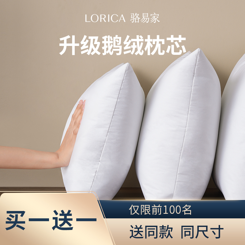 速发0毛抱枕芯45 50 鹅6羽绒内胆靠垫芯羽毛靠枕芯酒店靠背