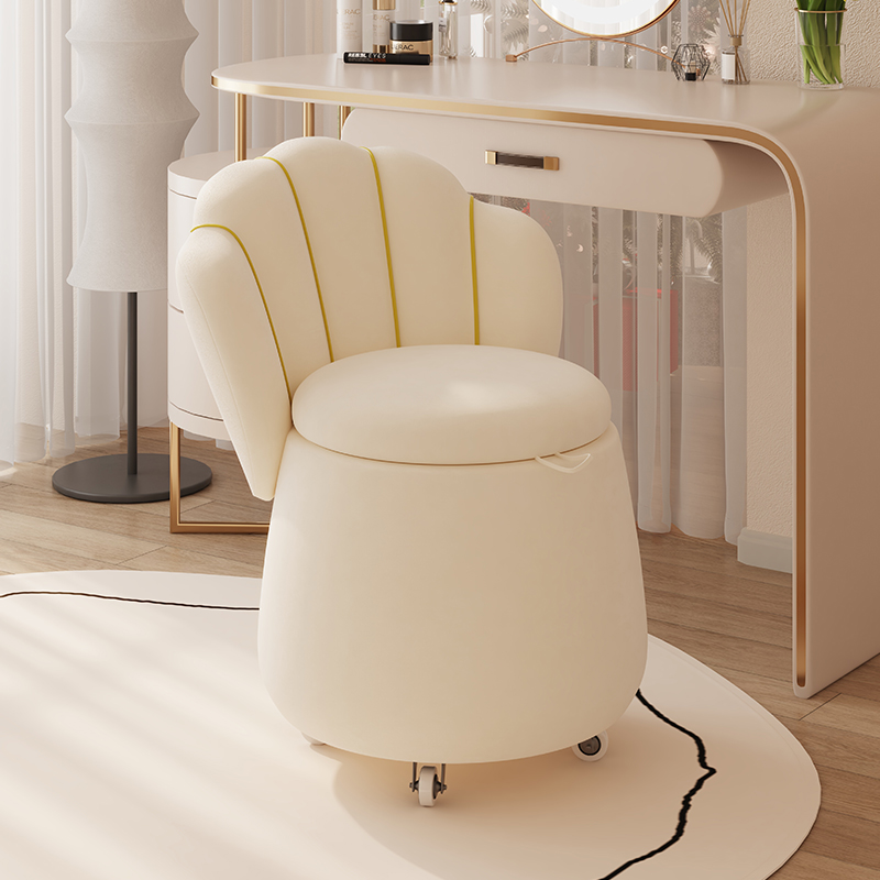 速发化妆凳生卧室轻奢梳妆椅简约化背储物妆妆桌梳靠台凳子
