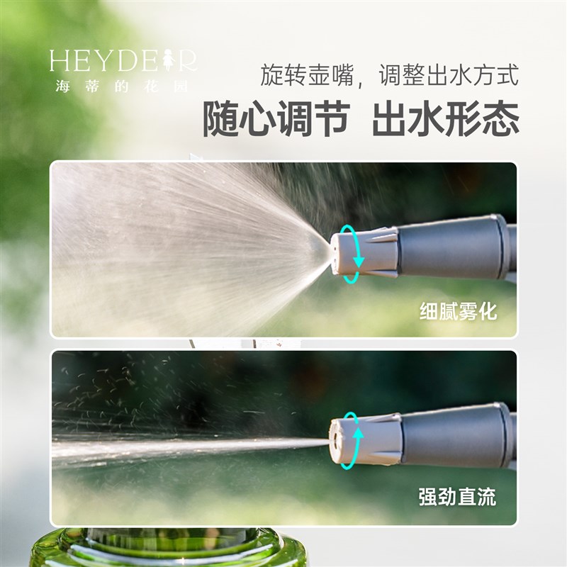 速发海蒂的花园浇水气压喷雾器浇水喷头施肥喷壶便携式家用海妈家