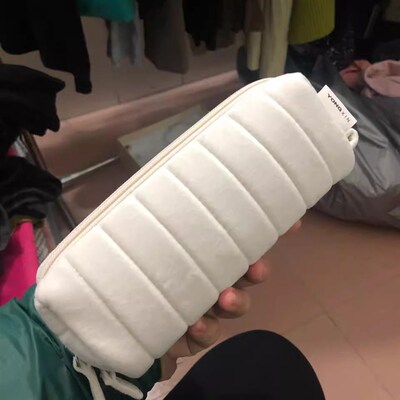 速发用心造物笔袋云朵面包小众柔软抗摔夹层收纳大容量文具袋
