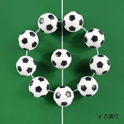 速发儿童桌上足球用球塑料小足球小球球配件黑白足球玩具足球桌游