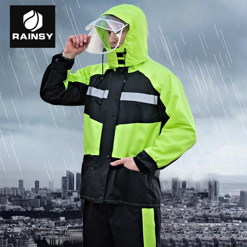 速发雨衣成裤套装托雨人摩男车外卖骑行防水外套防护服雨雨衣