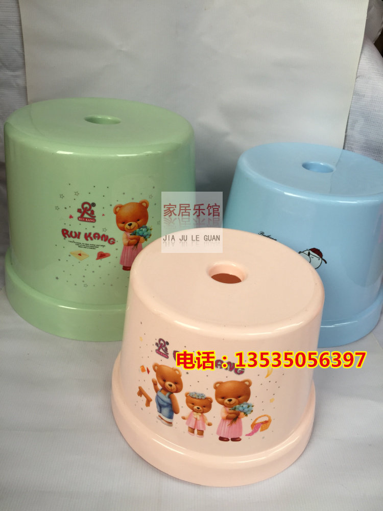 速发家用脚厚塑料凳子儿童凳成人矮凳小凳子圆凳板小凳加凳换鞋凳