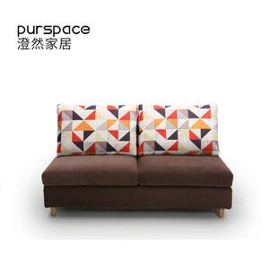 速发小户型客扶布艺沙发双人位沙发酒店宾馆旅店咖啡厅无厅手沙发