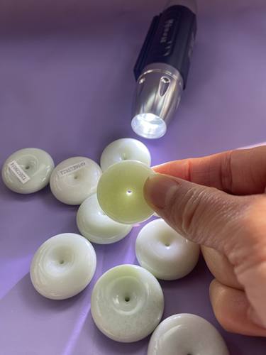 陕西蓝田玉吊坠挂件男女款玉佩玉坠直径约3cm带证书礼盒挂绳