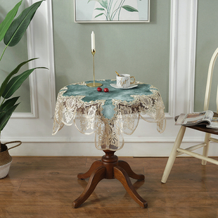 小圆桌布家用客厅茶s几台布大圆桌布餐桌布布艺圆茶几装 欧式 饰盖