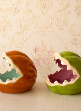 圣诞万节圣节活动气氛装饰品家居可爱奇趣客厅钥匙收Y纳陶瓷摆件