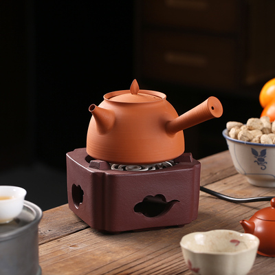 陶土电热丝煮茶炉砂铫烧水煮茶壶干焦奶罐罐N壶静音四方小型家用