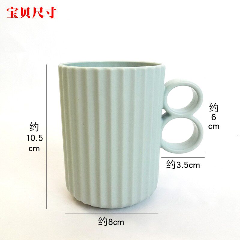 速发简约时尚漱口杯卫生间刷牙杯子带柄塑料牙缸情侣牙桶喝水杯牙