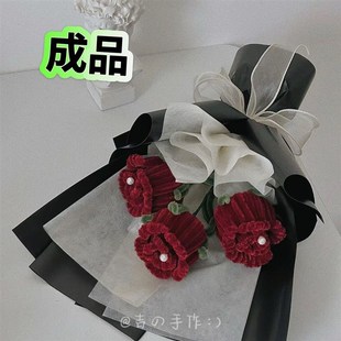速发成品照扭棒红玫瑰花束手工编织拍扭道具风复七送人礼物古夕