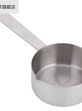 速发直柄具锈钢不杯量量厨房烘焙量勺量杯双边尖嘴银灰色水瓢锅具