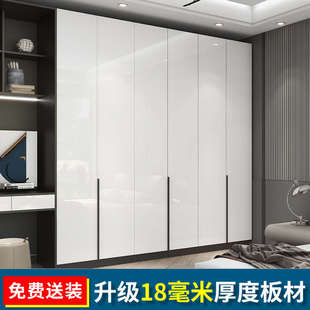 速发新款 柜子安门大奢柜 家用卧室实木衣柜轻衣简约一门到顶免六装