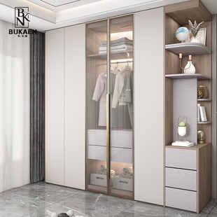 速发2024新款 房间衣柜带梳妆卧家用台室轻奢实木衣橱福人全屋