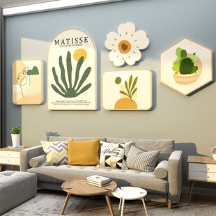 卧室装 饰b房间布置客厅电视背景墙面出租屋床头改造小物件贴纸民