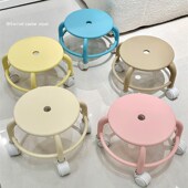 万向轮小凳子家用矮凳客厅茶几高级感G静音带轮矮凳滑轮移动换鞋