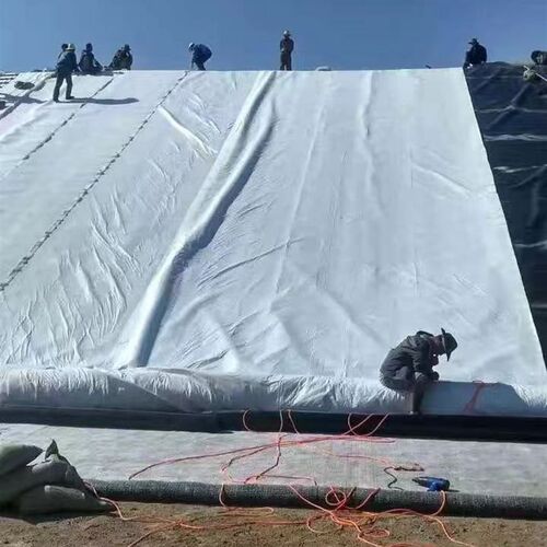 宁夏200ge无纺布过滤层150g土工布滤水层隔离250克公路养护土工布