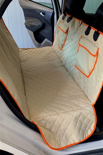 狗车载垫后排后座垫子防水宠物垫汽车坐垫防脏耐咬神器绗棉耳朵款