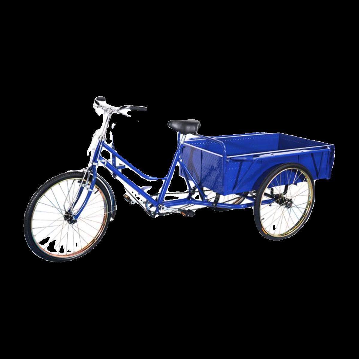 1米车厢长老年代步拉货脚蹬自行车轻便省力人力三轮车