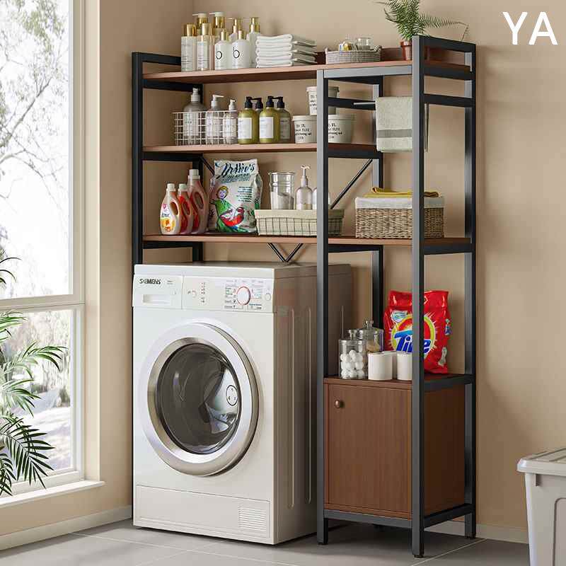 波轮翻盖洗衣机架子置物架冰箱上方滚卫生筒间货架多层阳台收新款