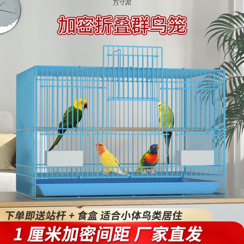 鸟家用八哥玄凤鹌鹑牡丹芦丁养殖繁殖家居鸟笼加粗加厚鸟鸟笼