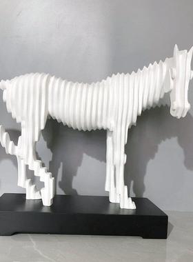 脂工艺品意卡通对马摆创件客家居YD-257装饰树脂桌面厅摆件树装饰