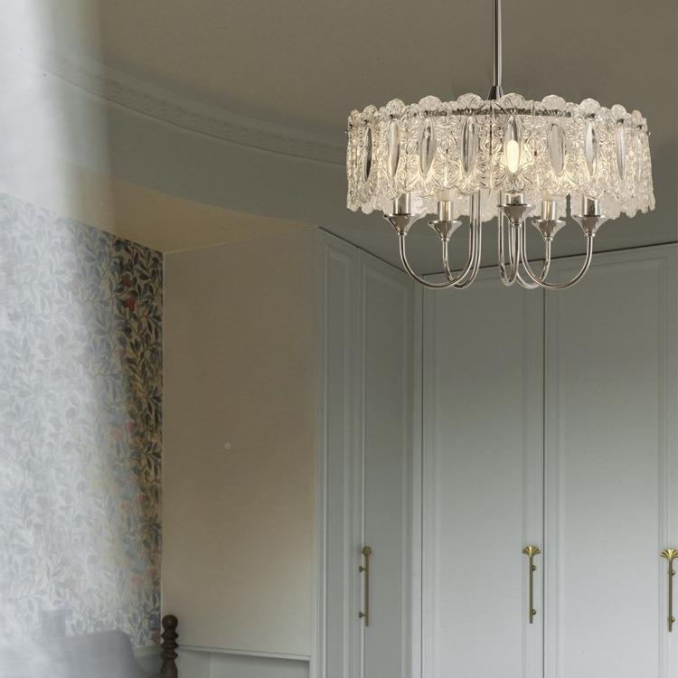 法卧式奶油362风主卧吊灯灯美室式复古水晶灯浪漫代轻奢吸顶现灯