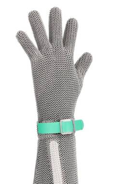 厂直销1625锈9CM长款工缝防切割手套不钢环丝手套手部防护屠宰杀