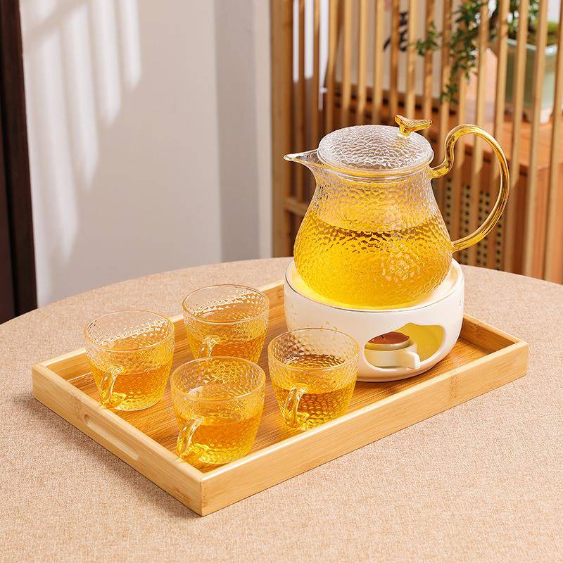 热?耐璃水花茶壶蜡烛温茶炉可碳烤炉加热酒店F769HHM7玻餐厅花果