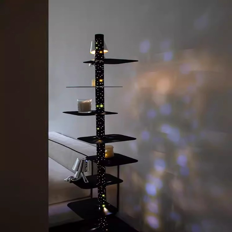 意式极简光影书架落地灯