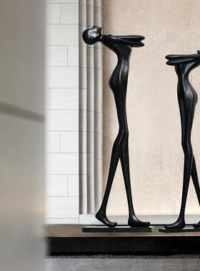 现抽代象创意样迎宾人物雕塑酒店大堂售楼处板间术装饰大TZ-90440