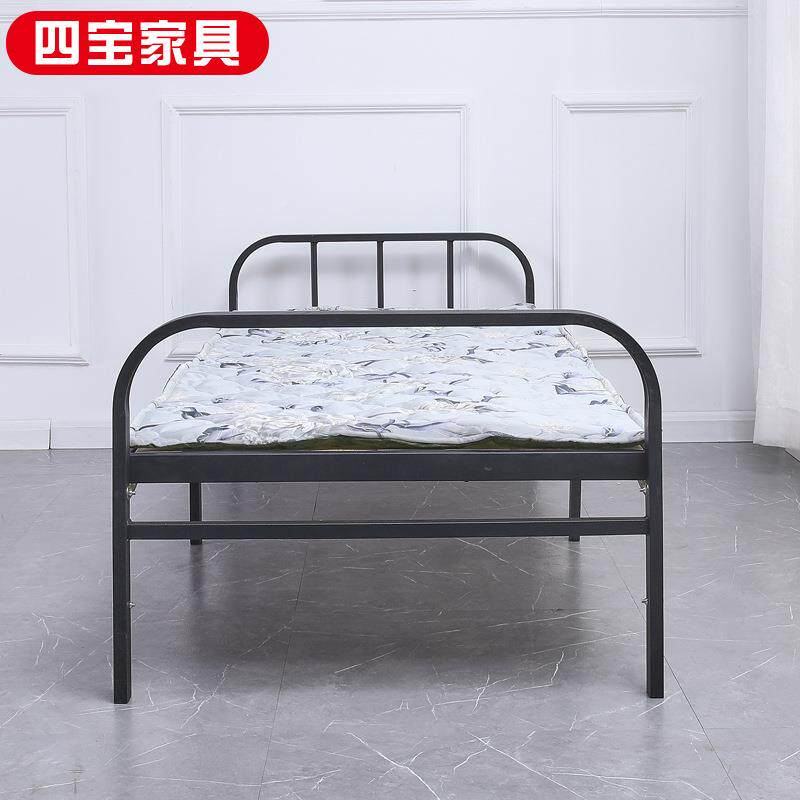 硬板床折叠床折叠床2单折叠床家用铁便捷式钢木艺折叠床人出租房