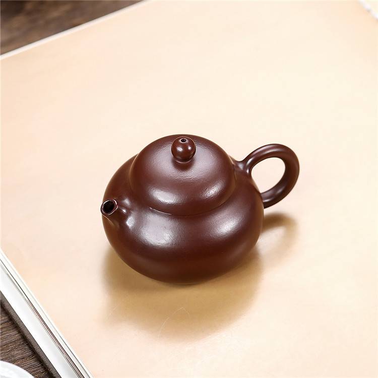 宜兴紫砂壶原矿紫朱泥手工小容量文旦壶家用功夫泡茶壶茶具