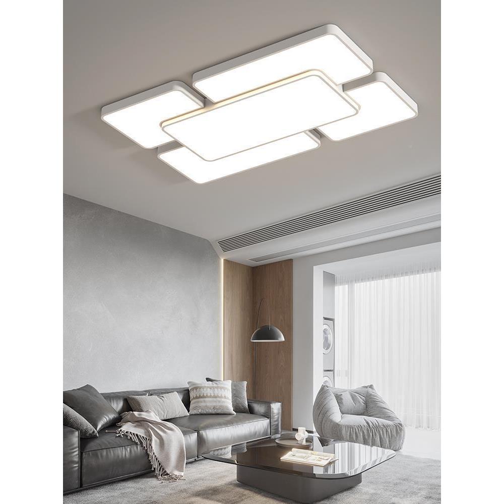 长方形客厅灯尺寸大风2025年020新款现代简气约大全套智能灯具大