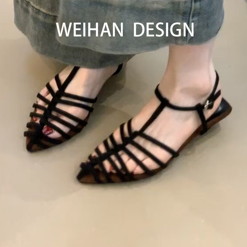 羊皮版!复古T字带编织