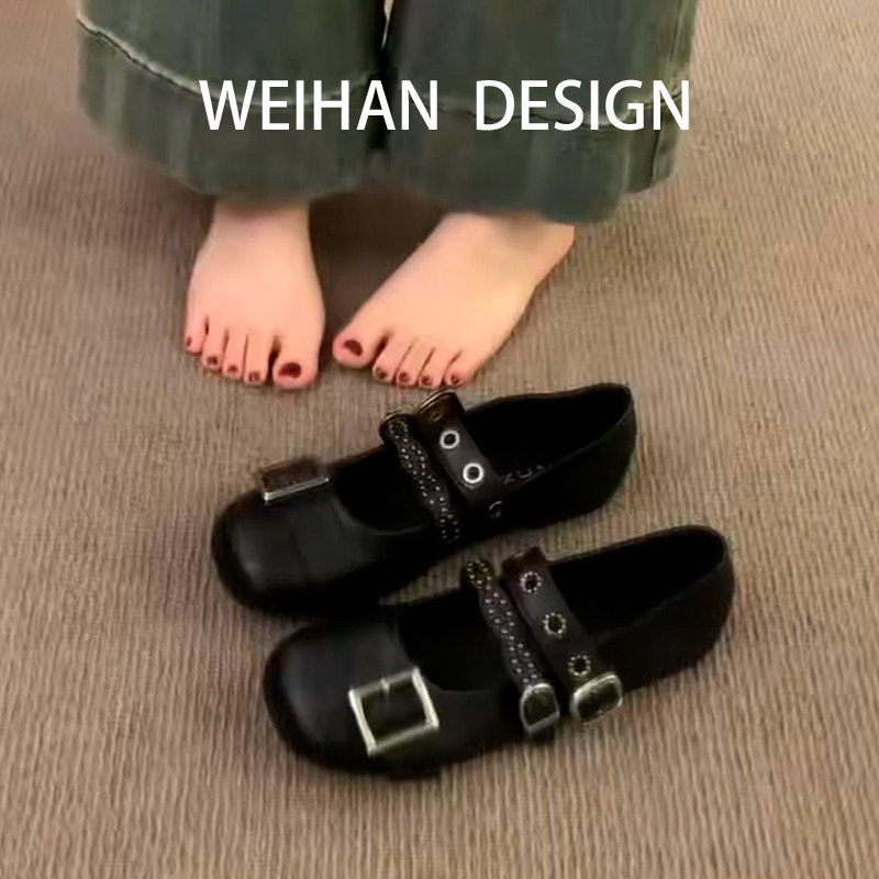 羊皮版！甜酷风双皮带扣