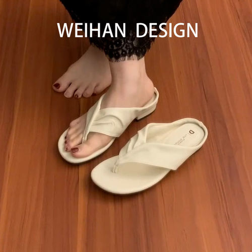 羊皮版！法式简约夹趾人