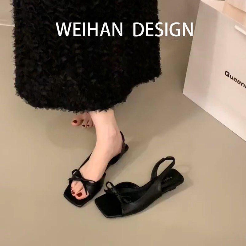 羊皮版！法式黑色蝴蝶结