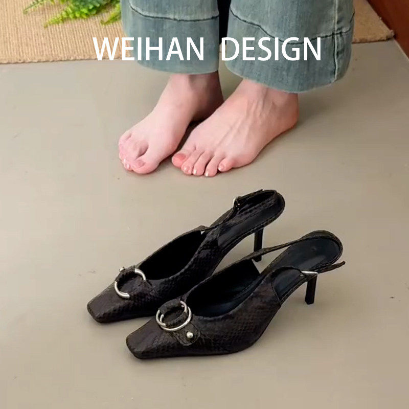 羊皮版！黑色圆环扣设计