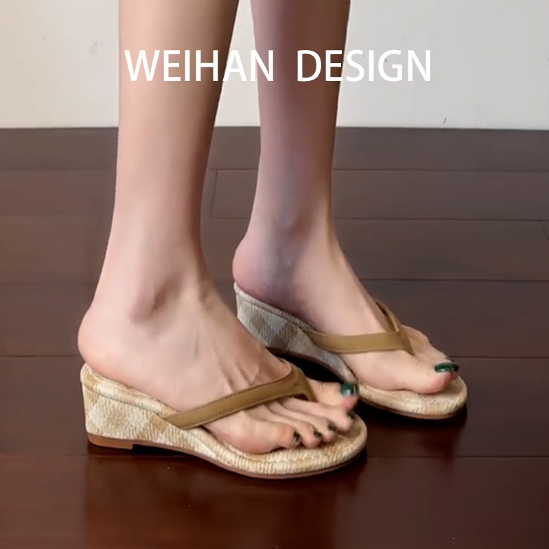 羊皮版!夏日度假风夹趾