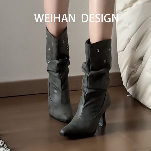 羊皮版！欧美风褶皱堆堆