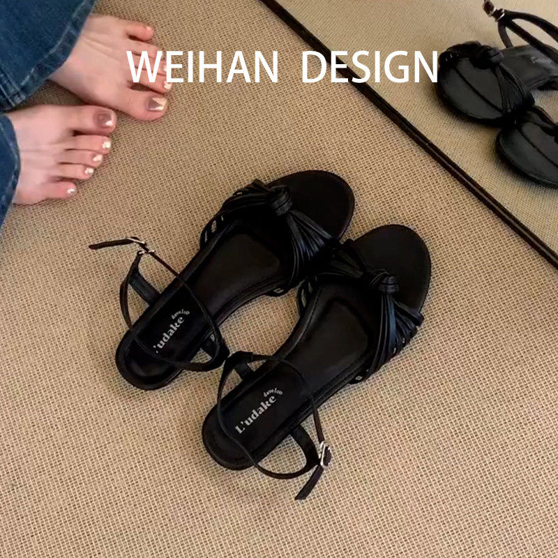 羊皮版!黑色扭结细带后