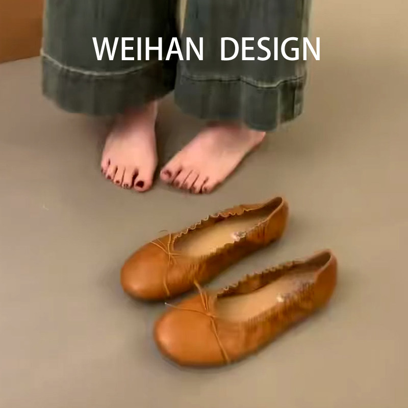 羊皮版！复古花边褶皱蝴