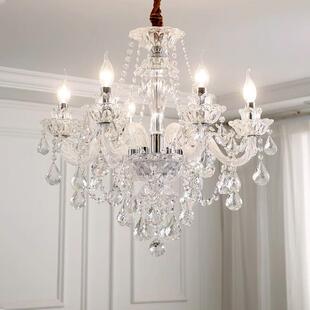 欧式水法晶灯式客厅别墅洋房房灯具餐厅灯酒店烛605婚庆蜡水晶灯
