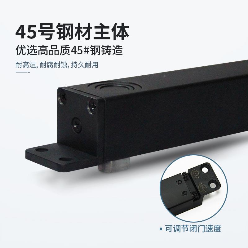 隐形门天地轴15件°大开幅偏轴旋门液动器配2铝框1木转门自动定位