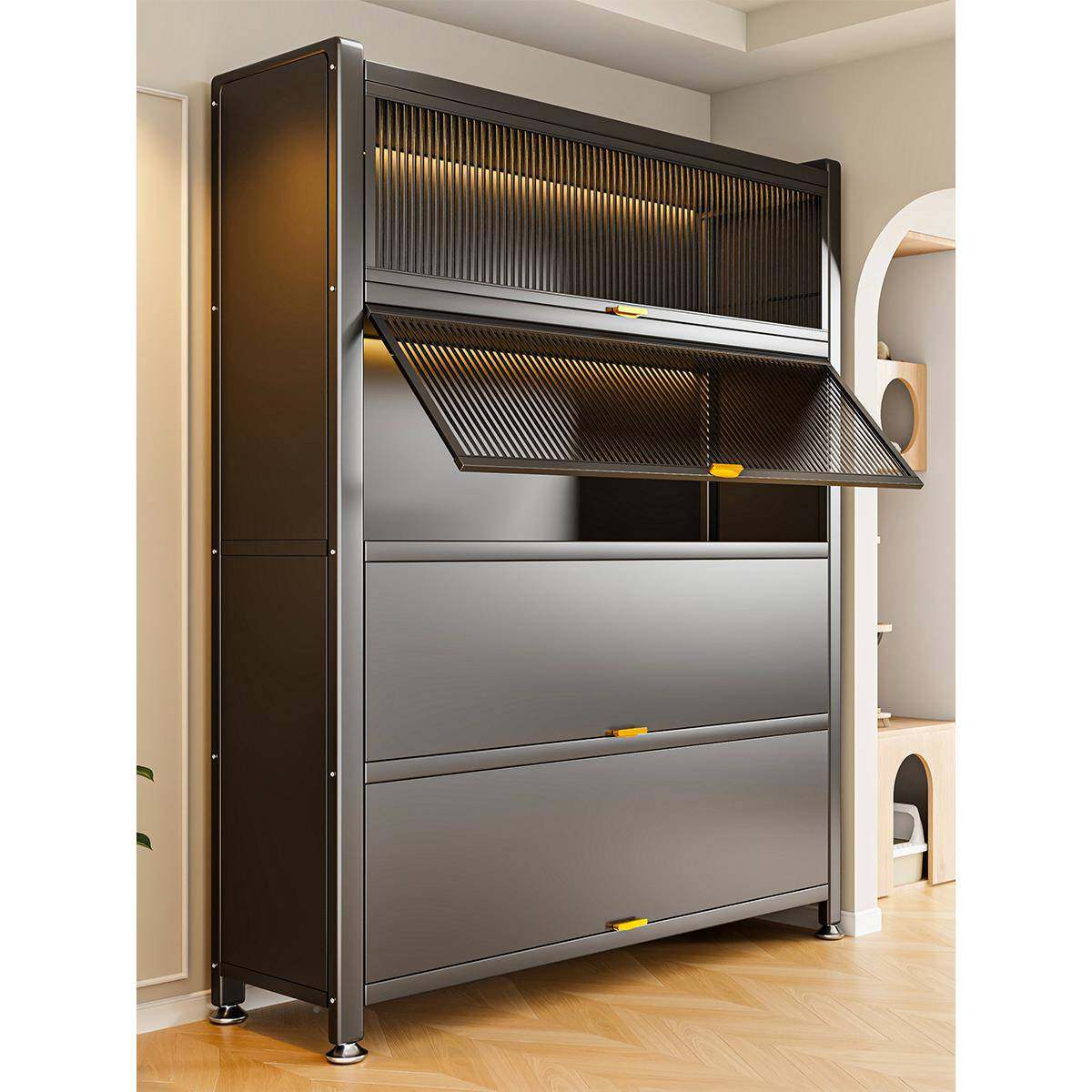 用?阳台收纳柜边柜子靠墙一体储物侧柜防水防晒多层铁置皮NZL柜家,电子元器件市场,其它元器件,淘宝优惠券,粉丝福利购,淘宝优惠卷