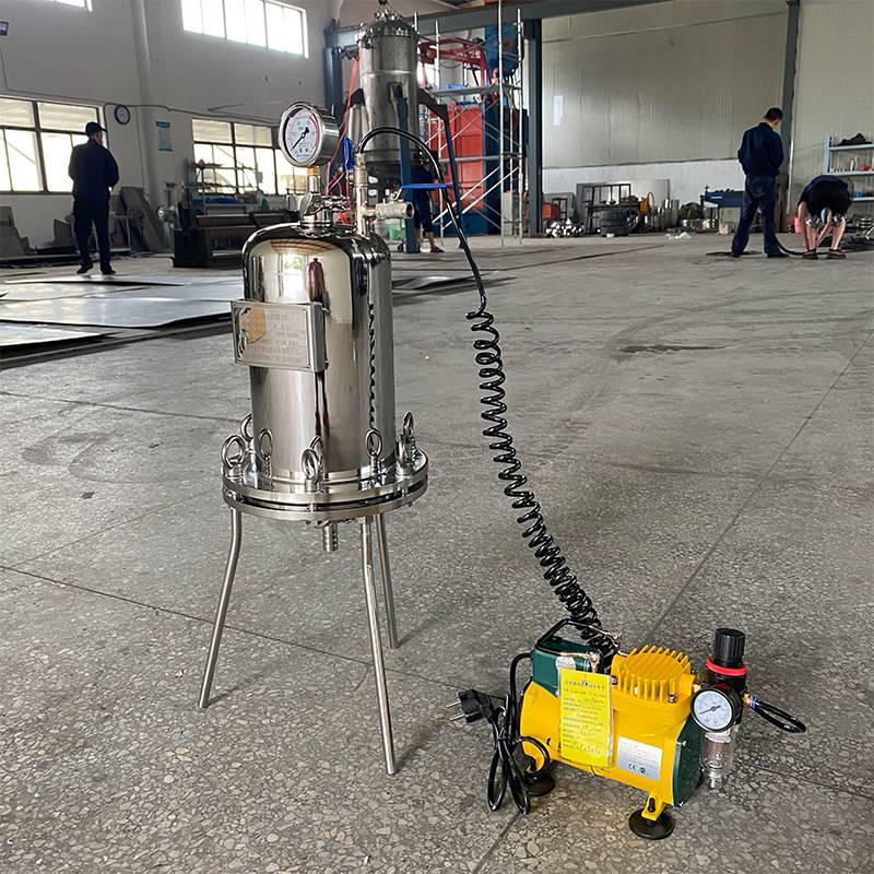 不锈钢正压过滤器1L5L10L滤纸平板式压滤培养基抽滤化工化工专用
