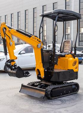 源头厂小型农用破挖掘机履带式挖钩沟挖土机机碎锤HT08小型螺旋钻